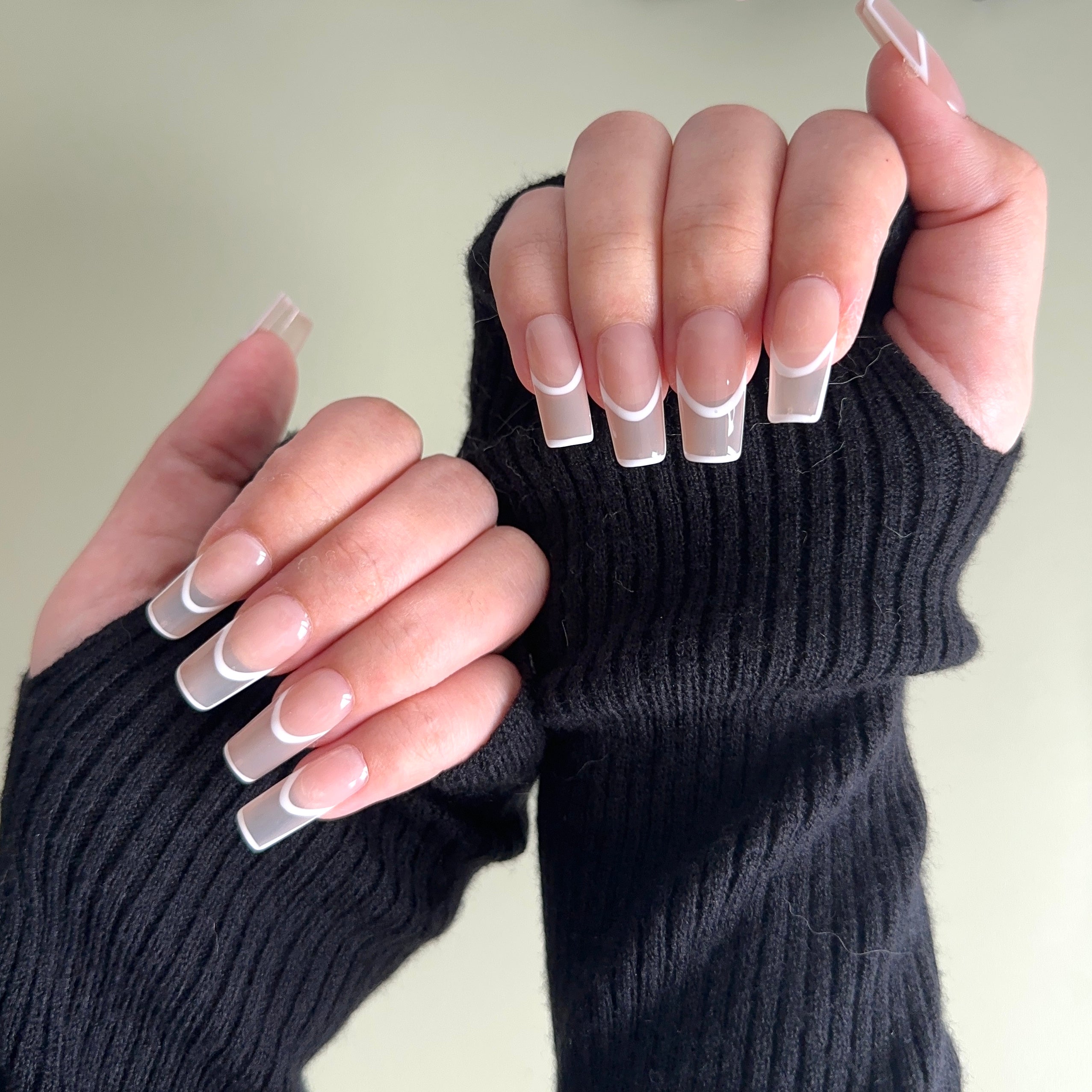 PURE HEART - TEN PIECES OF HANDCRAFTED PRESS ON NAIL