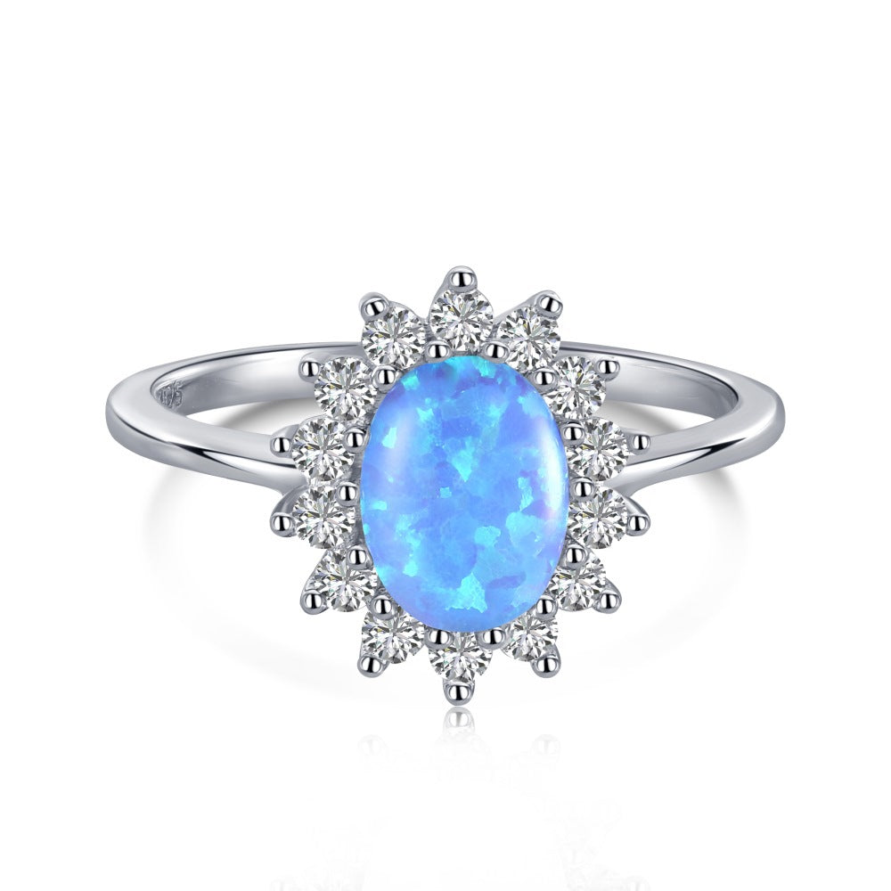 Snow Globe Sterling Silver Ring