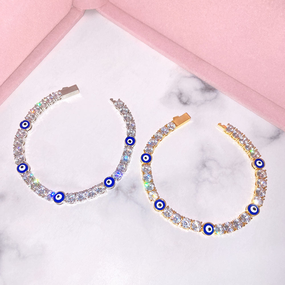 Evil Eye Tennis Bracelet