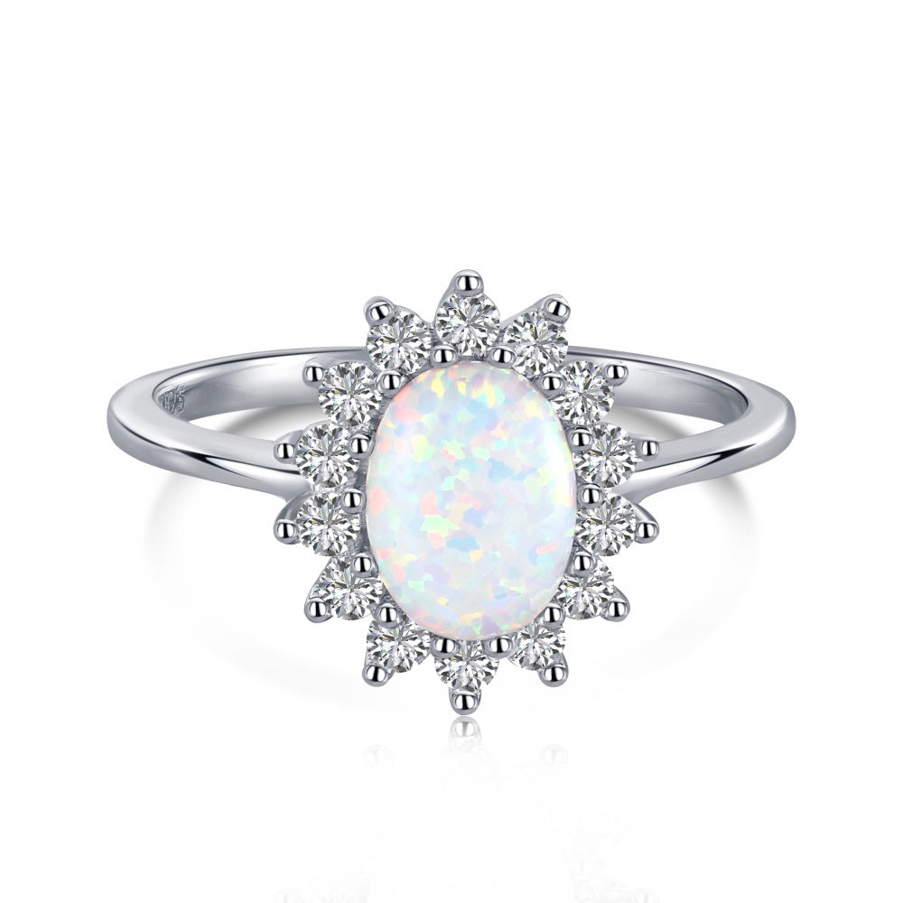 Snow Globe Sterling Silver Ring