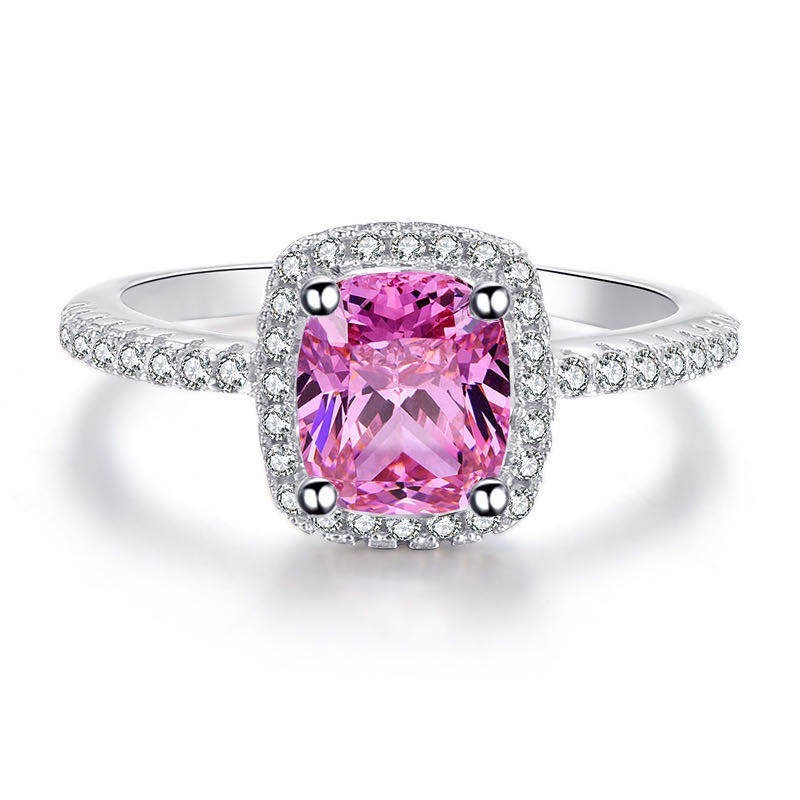Odessa Pink Sterling Silver Ring