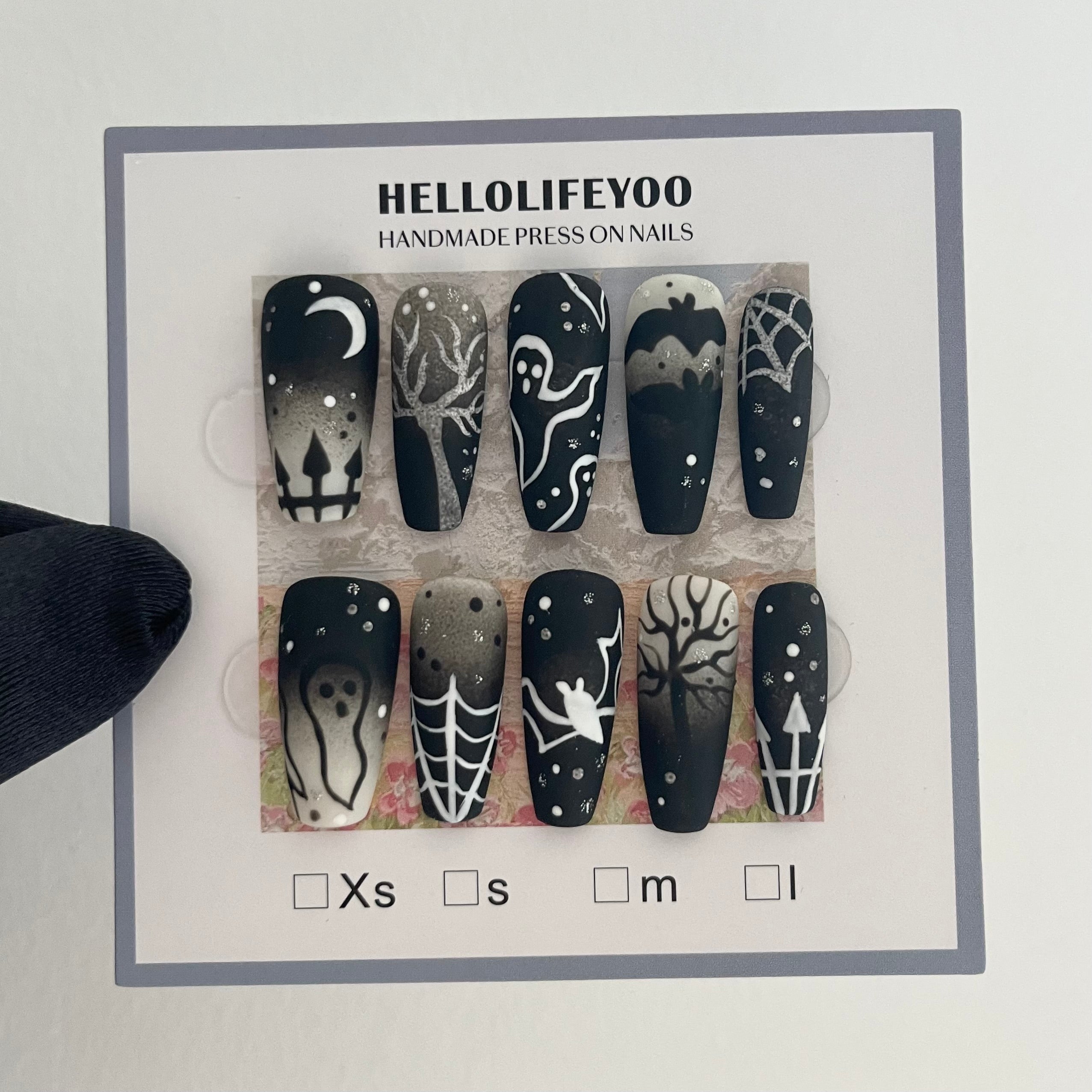 【HALLOWEEN】SILENT HILL-TEN PIECES OF HANDCRAFTED PRESS ON NAIL